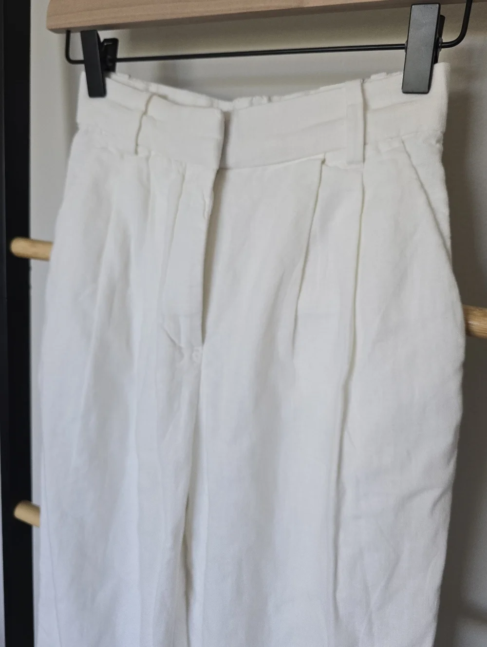 NWT A&F Sloane Tailored Linen Blend Wide Leg Pants Size XXS Short - Picture 6 of 12